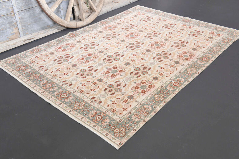 Vintage Turkish Area Carpet