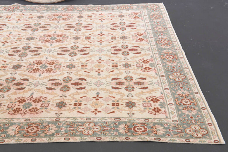 Vintage Turkish Area Carpet