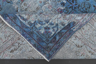 1970's - Blue Distressed Area Rug - Thumbnail