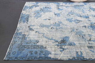 Blue Distressed - Vintage Area Rug - Thumbnail