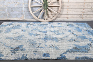 Blue Distressed - Vintage Area Rug - Thumbnail