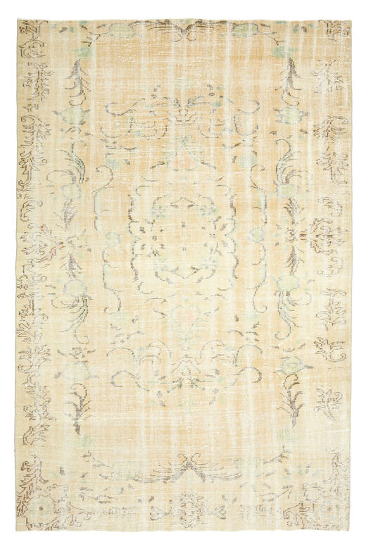 Semi-Antique Neutral Anatolian Area Rug