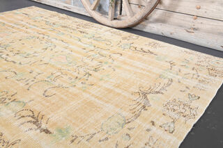 Semi-Antique Neutral Anatolian Area Rug - Thumbnail