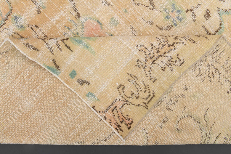 Semi-Antique Neutral Anatolian Area Rug