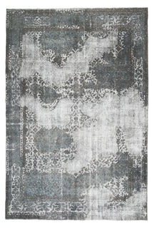 Gray Ethnic Vintage Distressed Anatolian Area Rug - Thumbnail