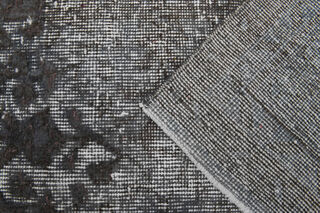 Gray Ethnic Vintage Distressed Anatolian Area Rug - Thumbnail