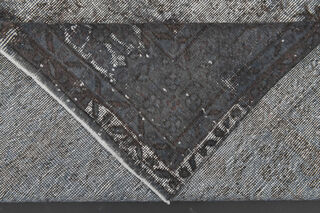 Gray Ethnic Vintage Distressed Anatolian Area Rug - Thumbnail