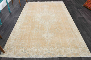 Neutral Vintage Oriental Area Rug - Thumbnail