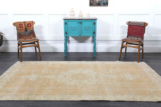 Neutral Vintage Oriental Area Rug - Thumbnail