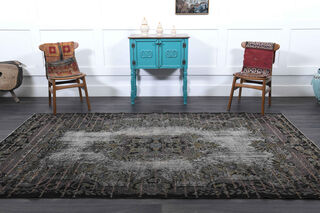 Black Relief - Vintage Area Rug - Thumbnail