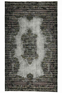 Black Relief - Vintage Area Anatolian Rug - Thumbnail