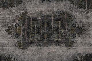 Black Relief - Vintage Area Anatolian Rug - Thumbnail