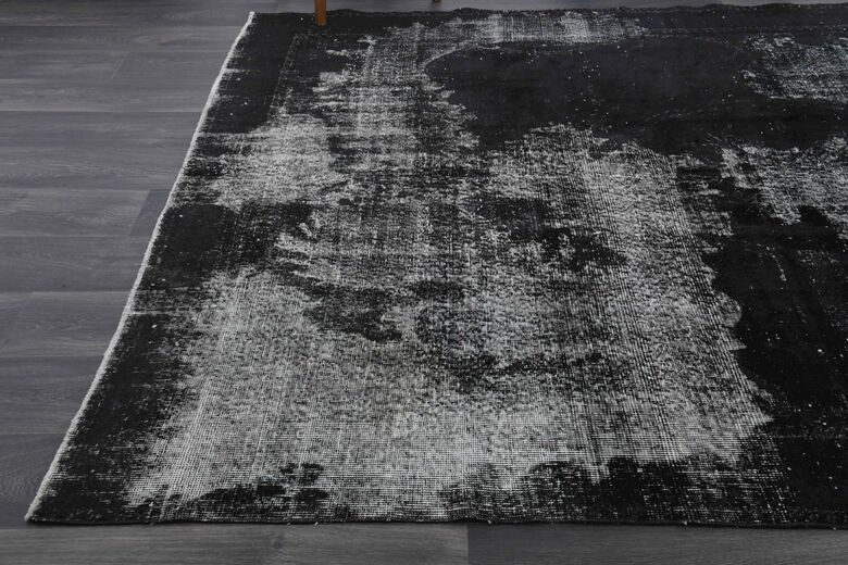 Distressed Black - Vintage Area Anatolian Rug