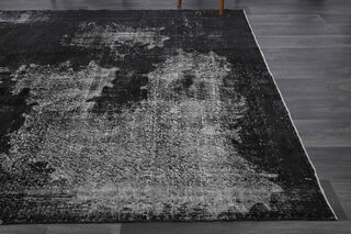 Distressed Black - Vintage Area Anatolian Rug - Thumbnail