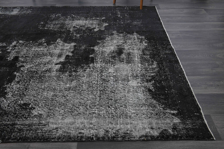 Distressed Black - Vintage Area Anatolian Rug