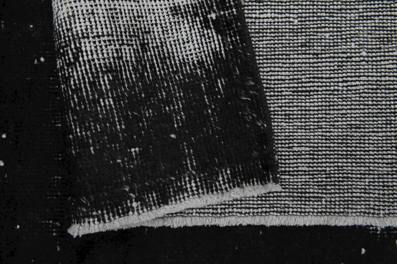 Distressed Black - Vintage Area Anatolian Rug