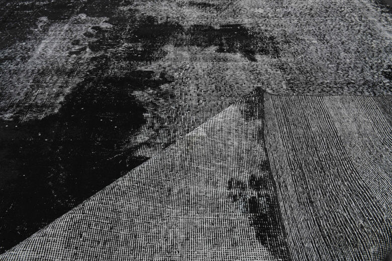 Distressed Black - Vintage Area Anatolian Rug
