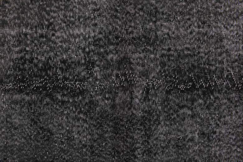 Vintage Anatolian Black Area Rug