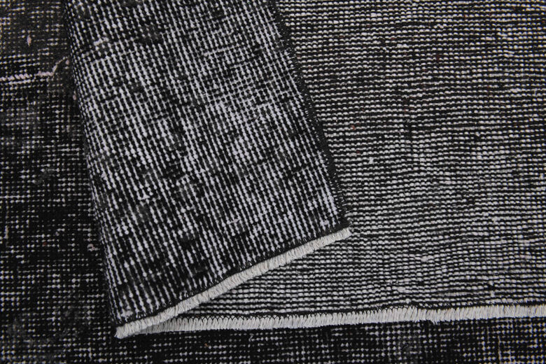 Vintage Anatolian Black Area Rug