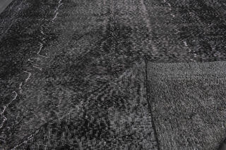 Vintage Anatolian Black Area Rug - Thumbnail