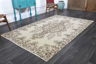 Vintage Turkish Oriental Area Anatolian Rug - Thumbnail