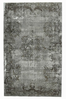 Vintage Gray Oriental Area Rug - Thumbnail