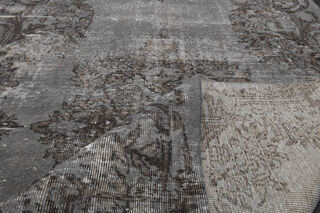 Vintage Gray Oriental Area Rug - Thumbnail