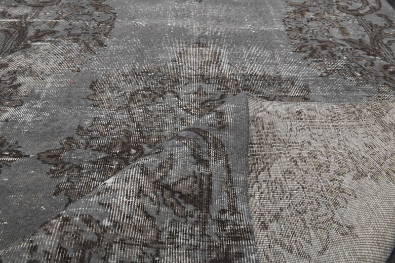 Vintage Gray Oriental Area Rug