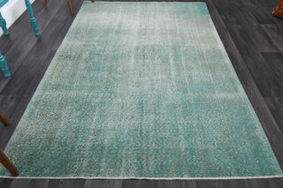 Turquoise Vintage Area Rug - Thumbnail