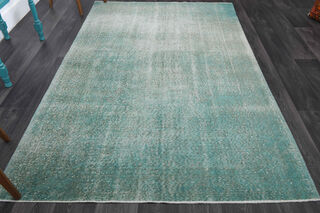 Turquoise Vintage Anatolian Area Rug - Thumbnail