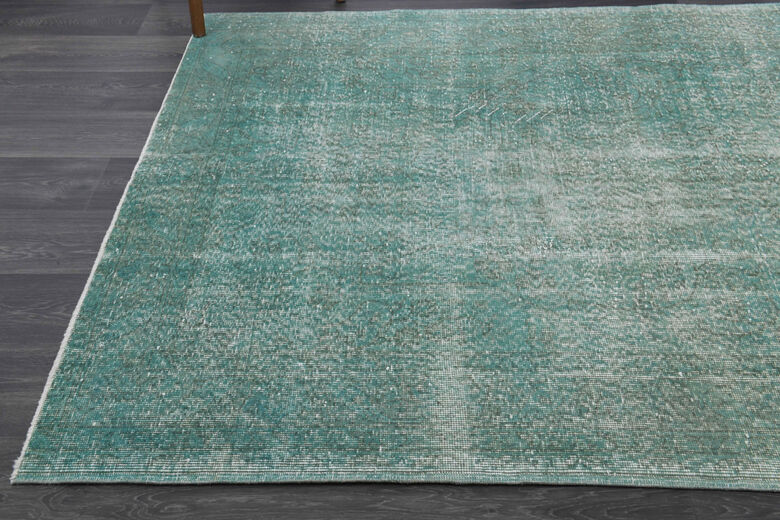 Turquoise Vintage Anatolian Area Rug