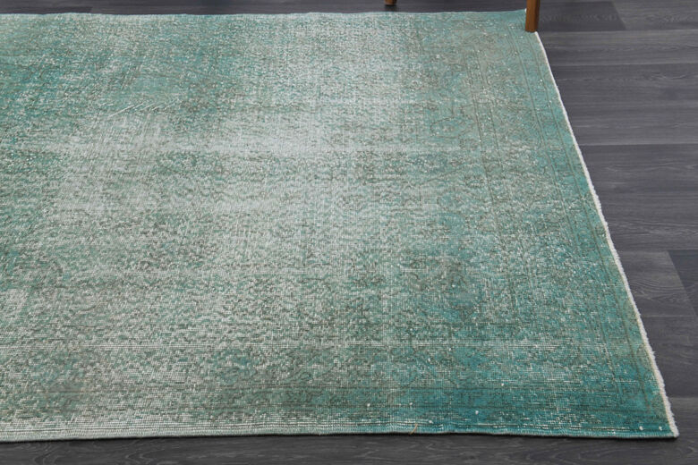 Turquoise Vintage Anatolian Area Rug