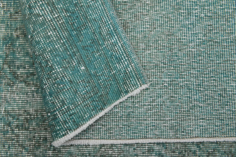 Turquoise Vintage Anatolian Area Rug