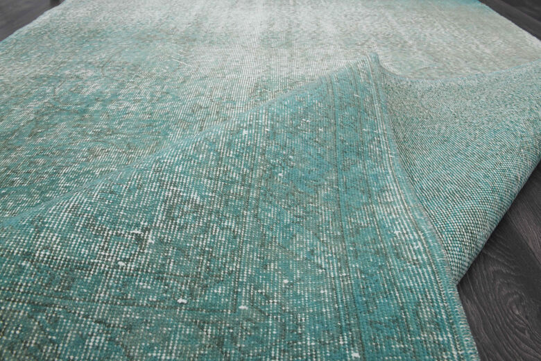 Turquoise Vintage Anatolian Area Rug