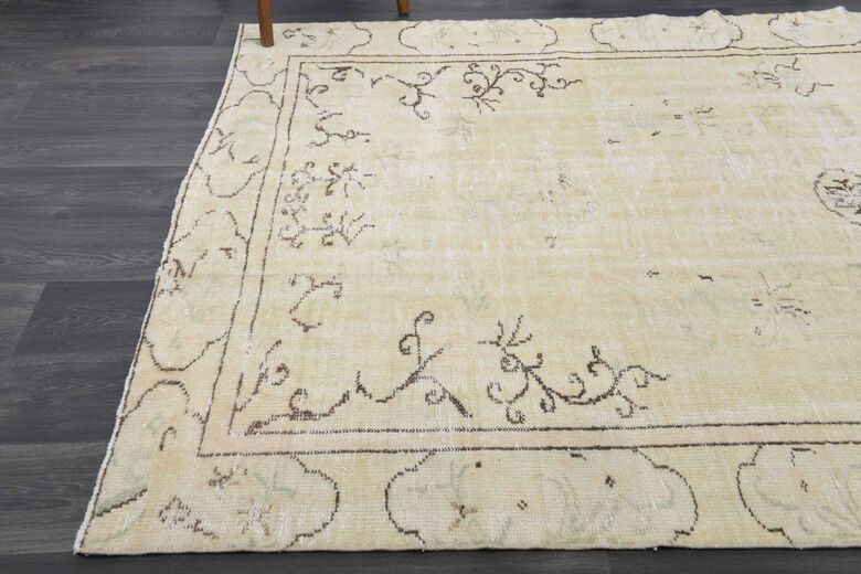 Neutral Vintage Anatolian Area Rug
