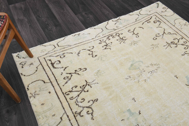 Neutral Vintage Anatolian Area Rug