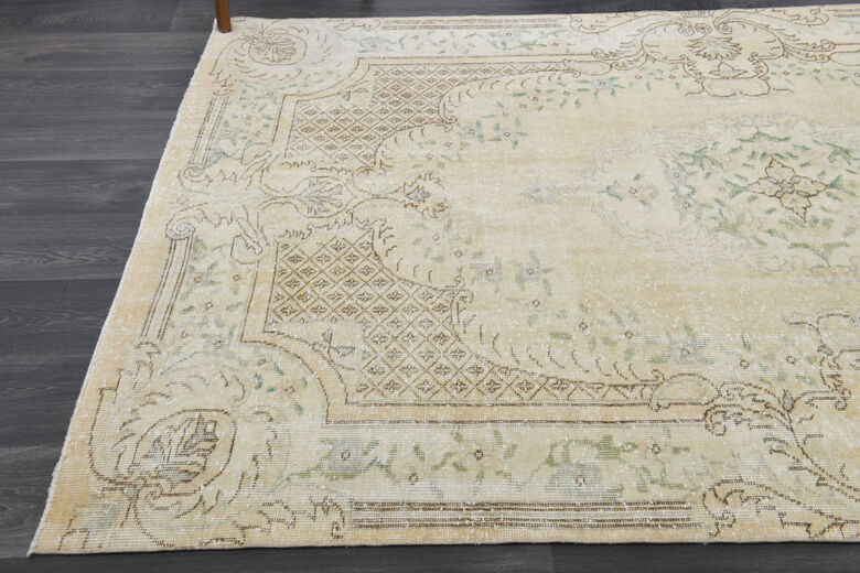 Neutral Vintage Area Anatolian Rug