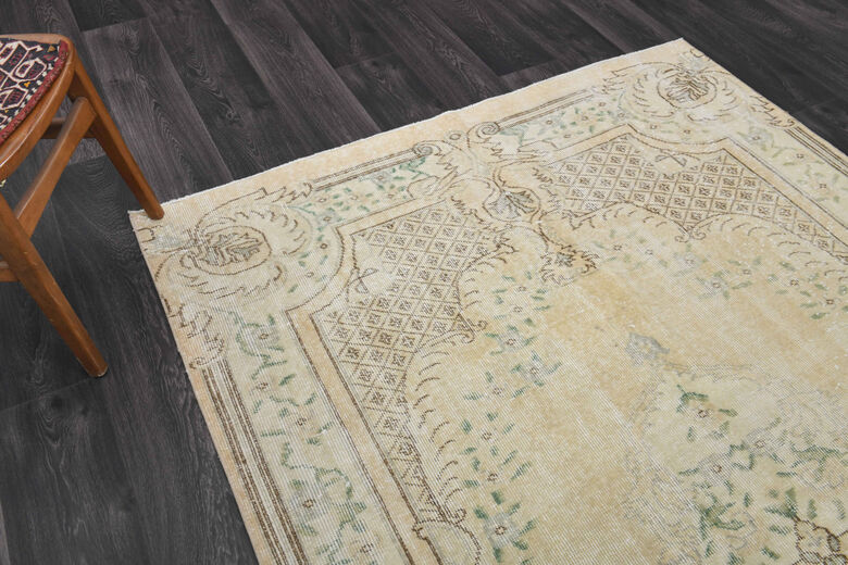 Neutral Vintage Area Anatolian Rug