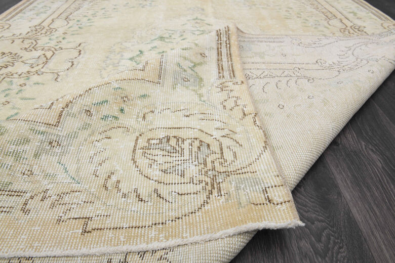 Neutral Vintage Area Anatolian Rug