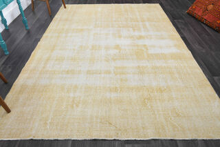 Vintage Oushak Solid Area Rug - Thumbnail