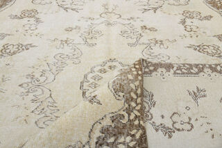 Neutral Beige Vintage Area Anatolian Rug - Thumbnail