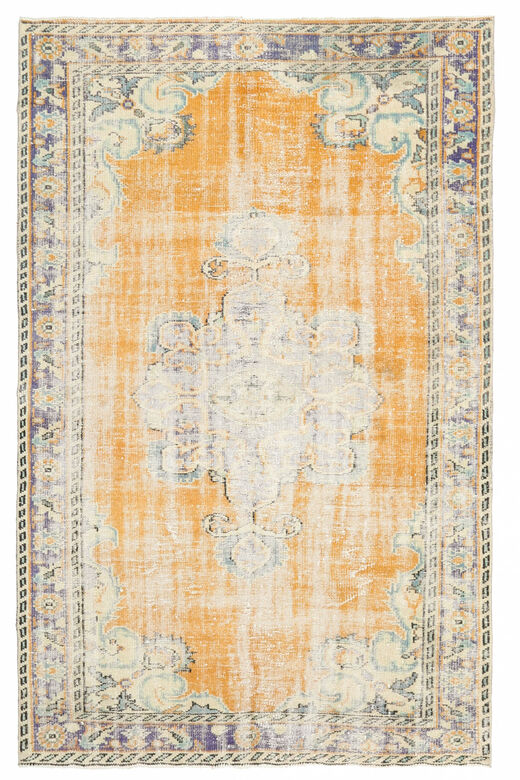 Oriental Orange Vintage Area Rug