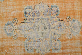 Oriental Orange Vintage Area Rug - Thumbnail