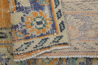 Oriental Orange Vintage Area Rug - Thumbnail