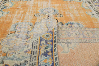 Oriental Orange Vintage Area Rug - Thumbnail