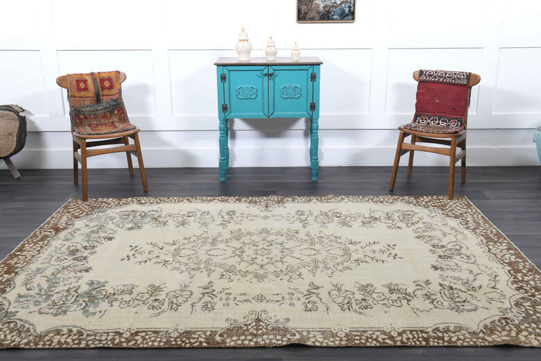 Vintage Oushak Area Rug