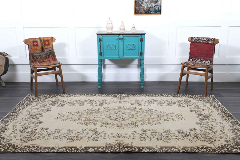 Vintage Oriental Area Anatolian Rug