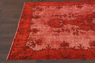 Overdyed Red - Relief Vintage Area Rug - Thumbnail