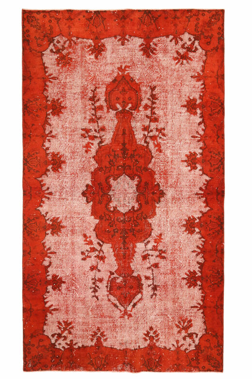 Overdyed Red - Relief Vintage Anatolian Area Rug