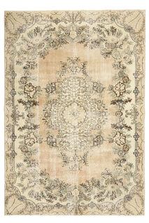 Oriental Oushak Vintage Area Rug - Thumbnail